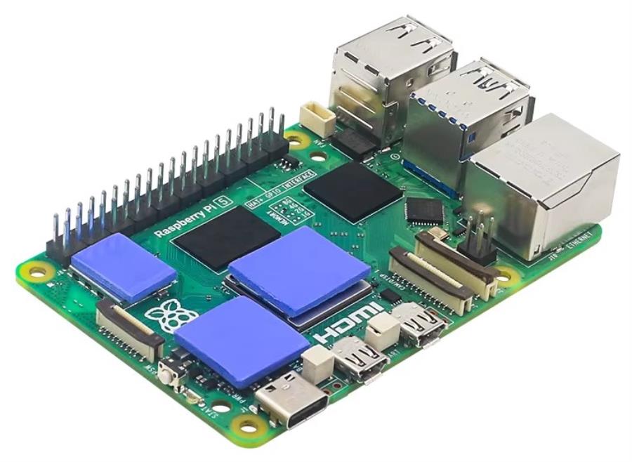 Dissipateur thermique en aluminium avec ventilateur PWM pour Raspberry Pi 5 - Noir