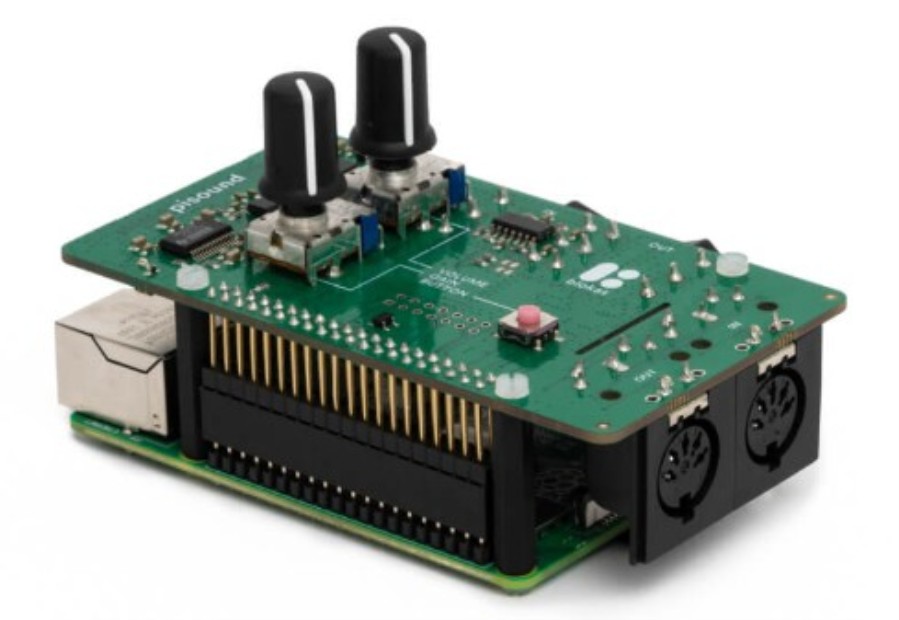 Bolkas Pisound+Pisound Case - Sound card and MIDI interface for Raspberry Pi - Includes enclosure