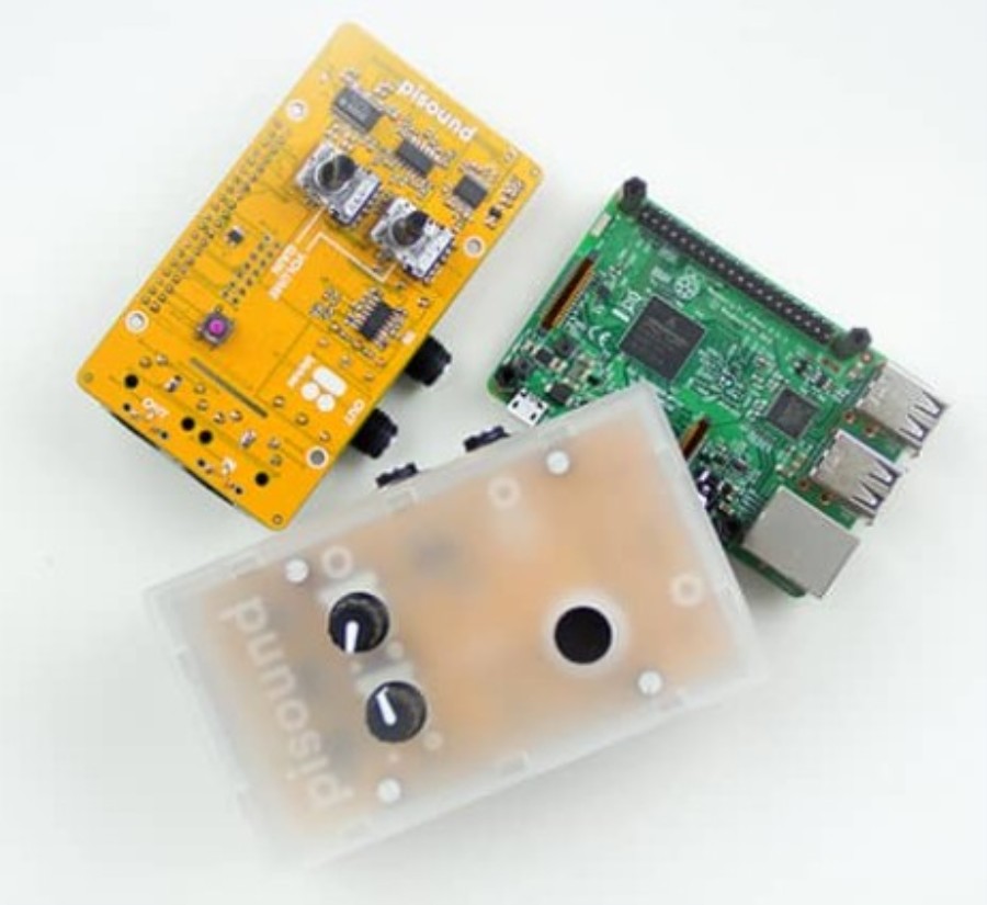 Bolkas Pisound+Pisound Case - Sound card and MIDI interface for Raspberry Pi - Includes enclosure