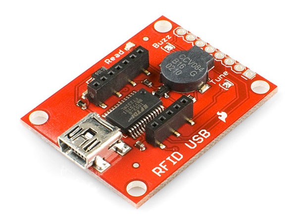 RFID USB Reader - Base for ID-2, ID-12 and ID-20 Readers - SEN-09963