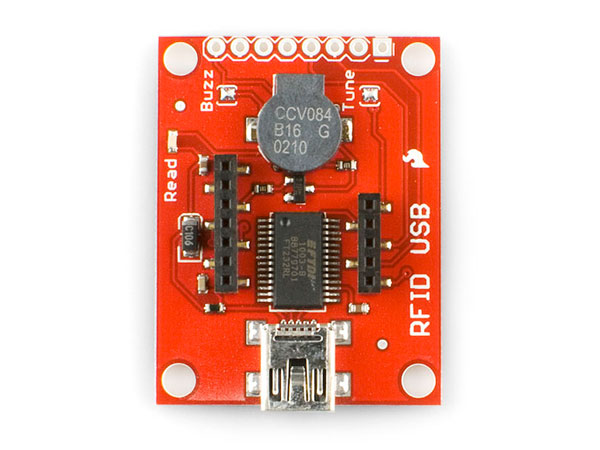 RFID USB Reader - Base for ID-2, ID-12 and ID-20 Readers - SEN-09963