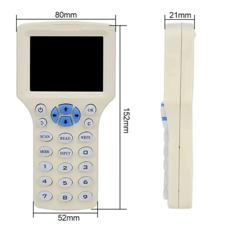 5YOA IDICW01 - 125 KHz to 13,56 MHz RFID Card Reader, Writer and Duplicator