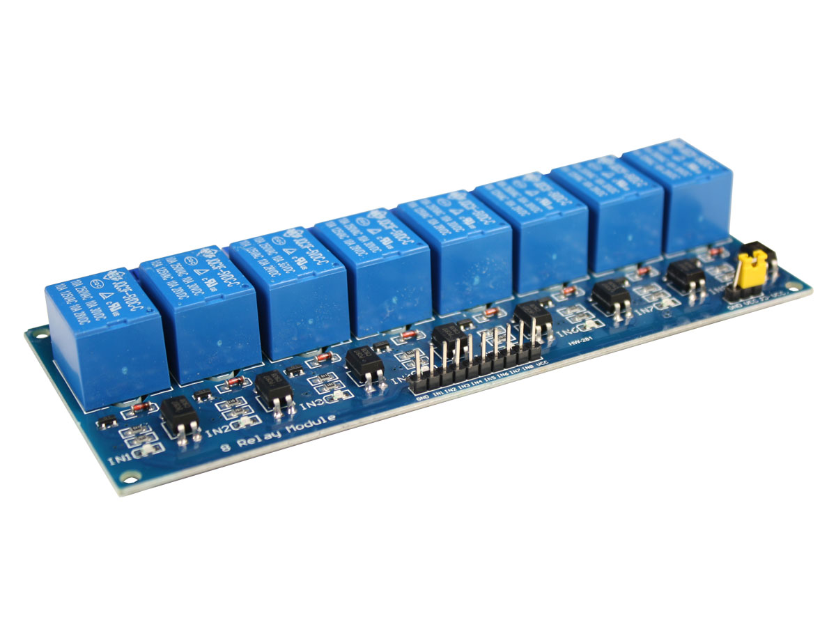 5 V - 10 A - 8 Channel Opto Isolated Relay Card