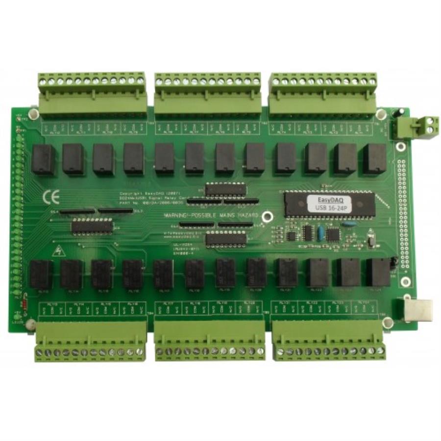 EasyDAQ USB24MxS - Module de 24 relais opto-isolés - 5 V - 1 A - Contrôlé par USB
