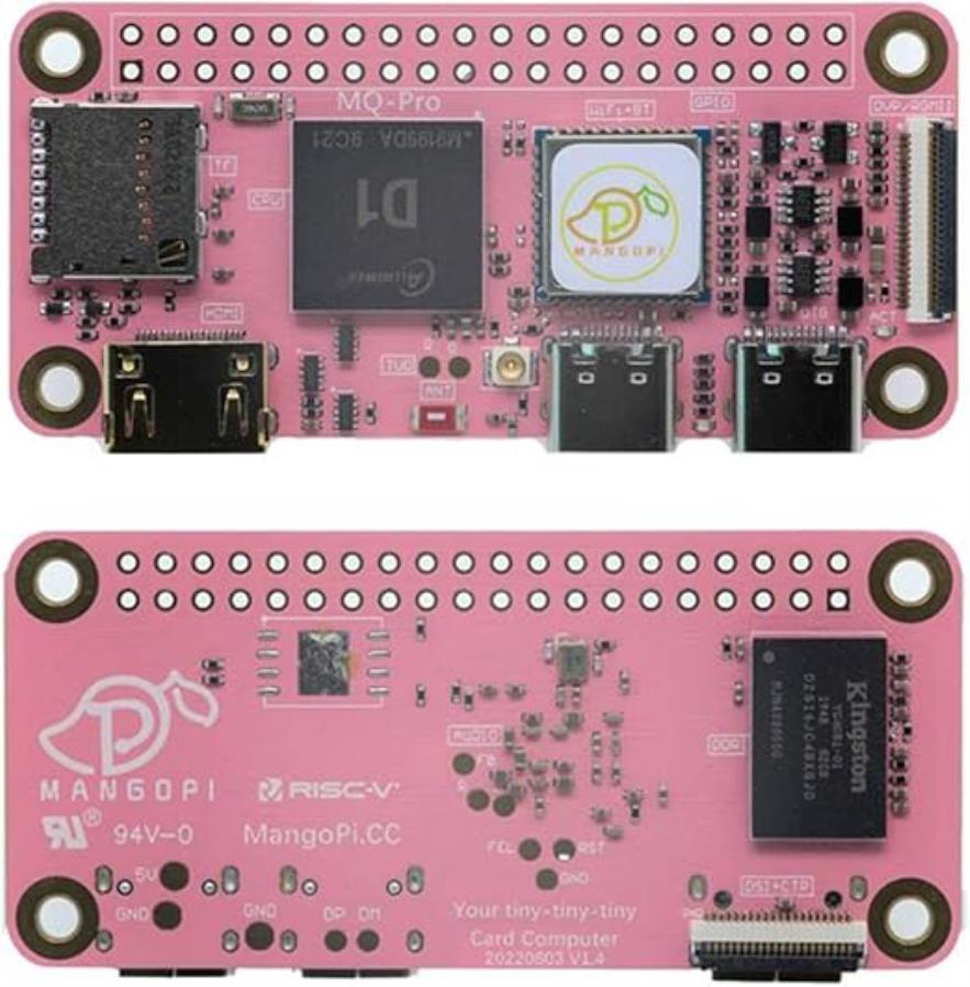 MangoPi MQ Pro 512 Mb + Accesorios - Module de développement RISC-V Linux basé sur Allwinner D1 1.0 GHz - 512 Mo + Accessoires