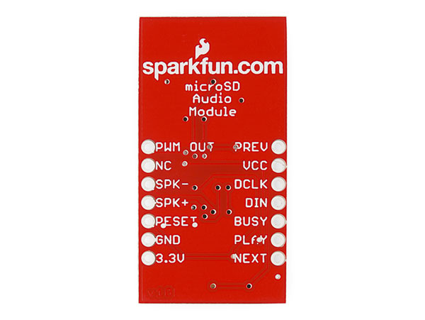 Sparkfun WIG-11125 - Audio-Sound Breakout Board - WTV020SD