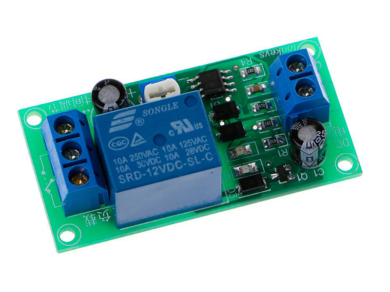 Módulo de relé de retardo con tiempo ajustable NE555