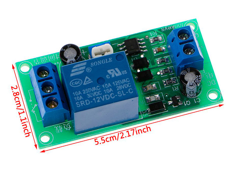 NE555 Adjustable Time Delay Relay Module