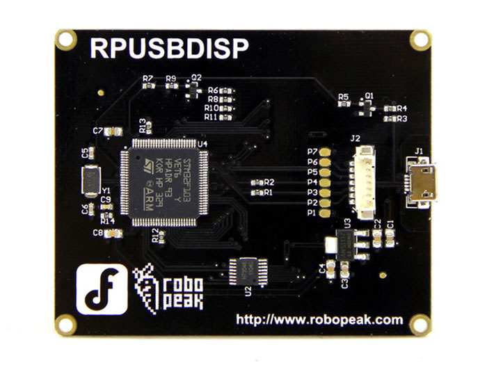 Pantalla USB TFT Táctil 2,8” - 320 x 240 px - mini PC, Raspberry, Pc-Duino, Cubieboard - 104990015
