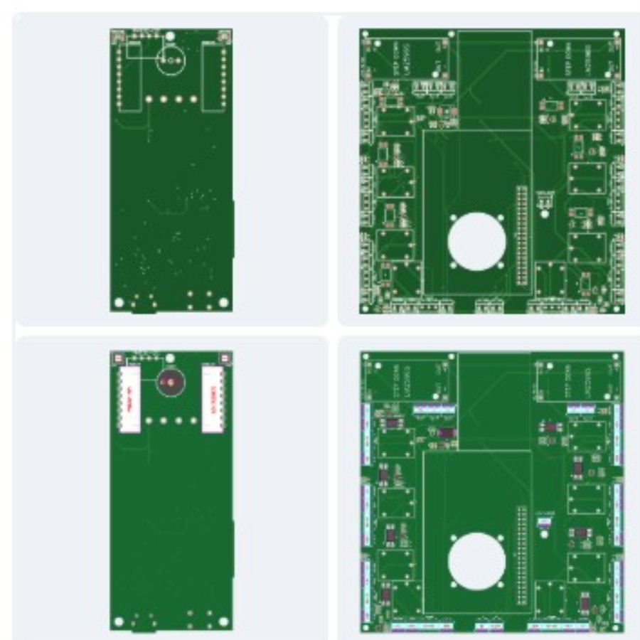 JLC - Fabricación 4 diseños - Gestión Compra - Total 80 PCBs