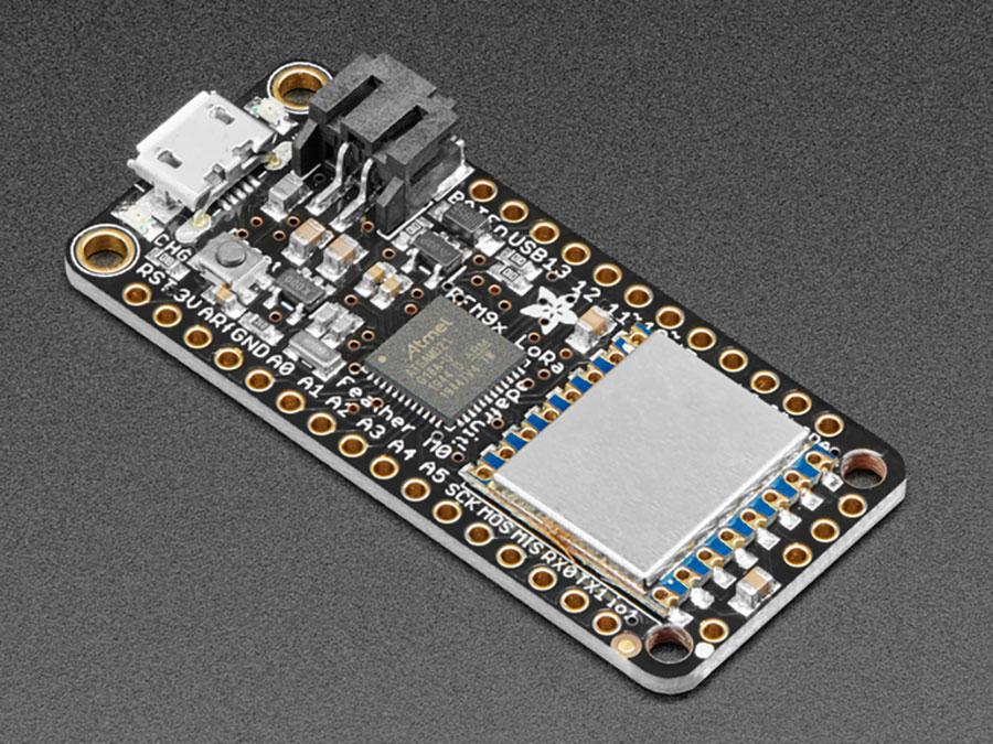 Adafruit Feather - M0 with RFM95 LoRa Radio - 900MHz - RadioFruit - 3178