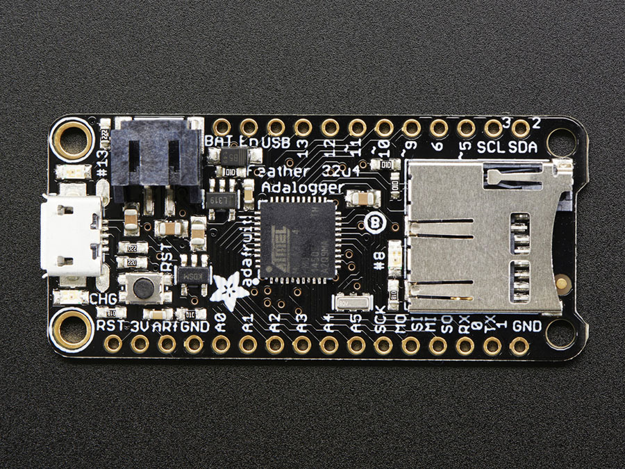 Adafruit Feather - 32u4 Adalogger - 2795
