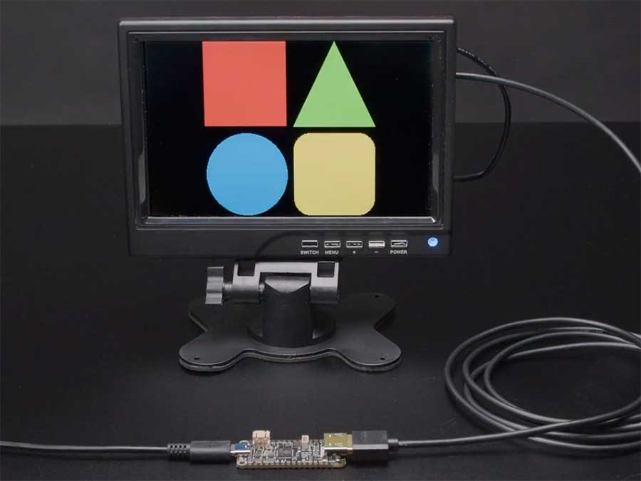 Adafruit Feather - RP2040 con puerto DVI - Funciona con HDMI - 5710