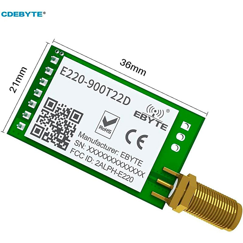 E220-900T22D - Módulo LoRa LLCC68 868MHz..915MHz, SMA