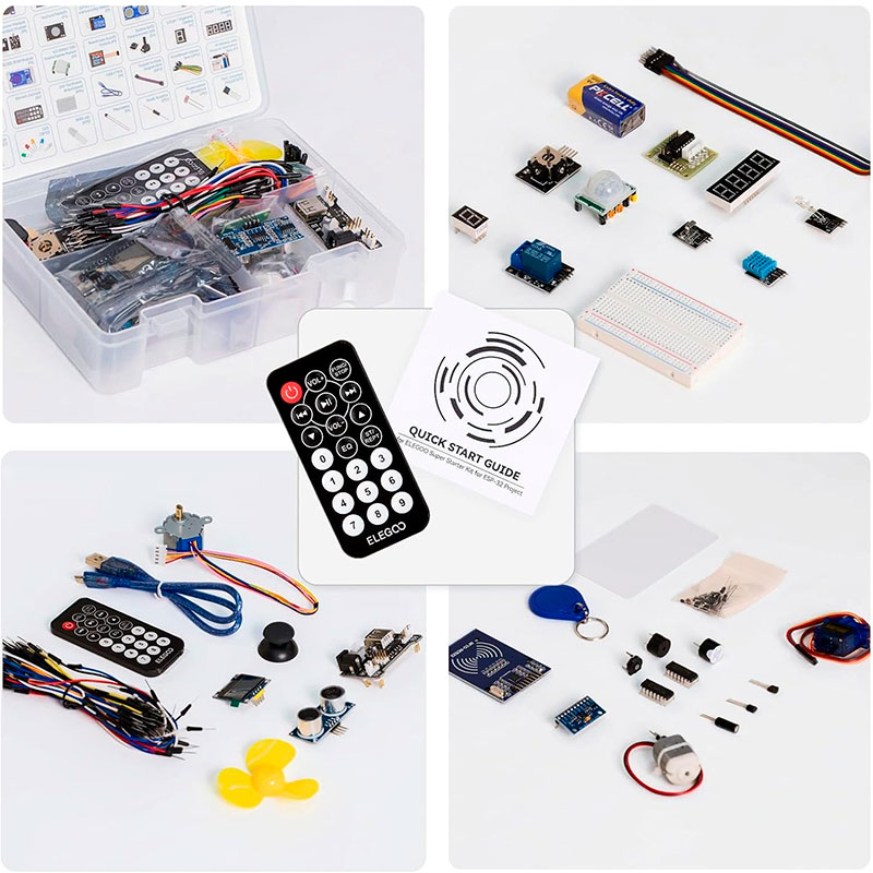Kit de Iniciación Avanzado ESP32 con Más de 200 Componentes para IoT y Robótica