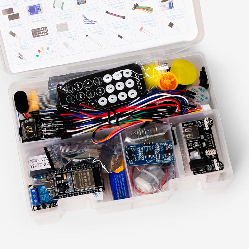 Kit de Iniciación Avanzado ESP32 con Más de 200 Componentes para IoT y Robótica