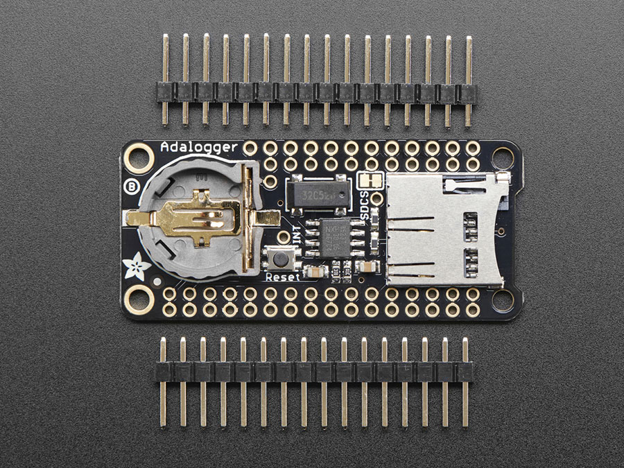 Adafruit FeatherWing - RTC + SD Add-on For All Feather Boards - 2922