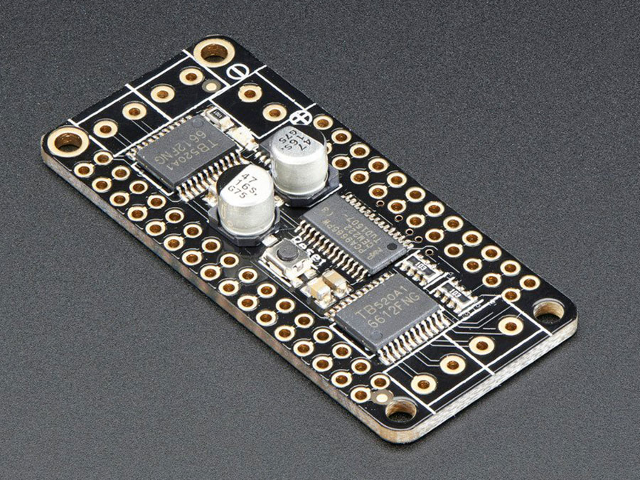 Adafruit DC Motor + Stepper FeatherWing - Add-on For All Feather Boards - 2927