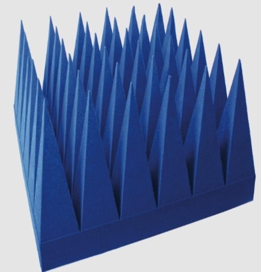 Holland Shielding Systems 3640-50 - Absorbeur EMI pyramidal à base de mousse PU - h: 96 mm - 20 Unités