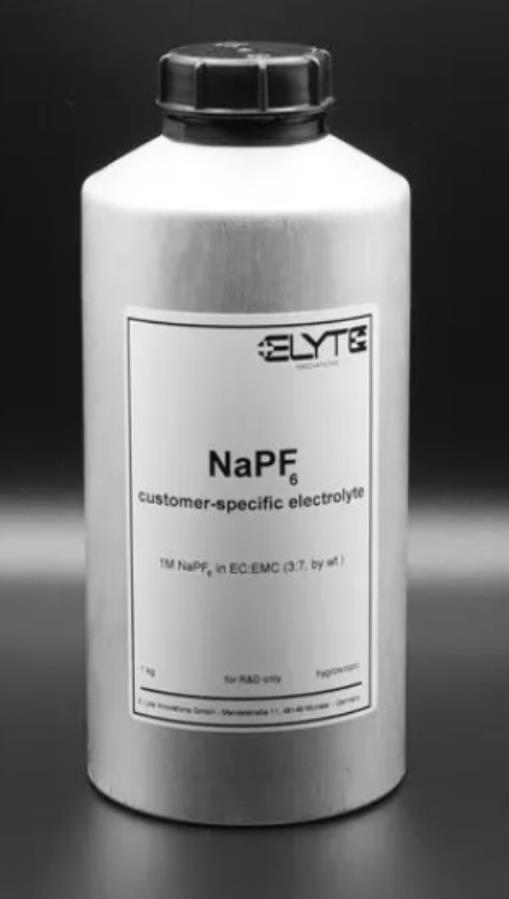 E-Lyte 1 M NaPF6 in EC : EMC (30 : 70, by wt.) - Electrolito estándar para baterías de iones de sodio - 1,0 Kg - VP1050