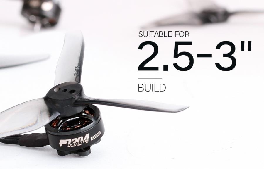 T-Motor F1204 KV5000 - Moteur ultraléger pour drones FPV de 2,5” à 3”
