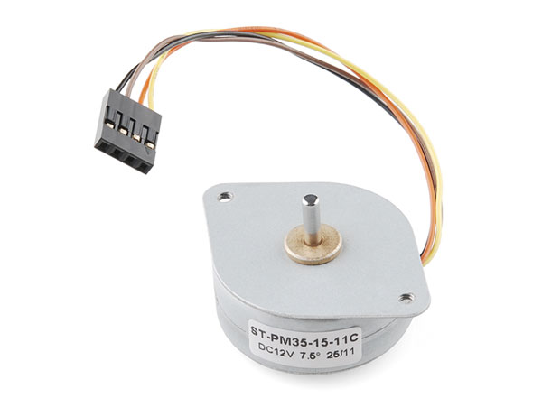 Stepper Motor 12 Vdc - 60 mA - Angle 7.5° - 48 Steps