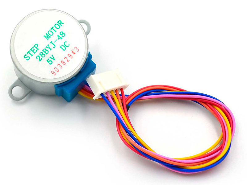 Moteur pas à pas 5 Vdc - 100 mA - Angle 5,625° - 64 pas 