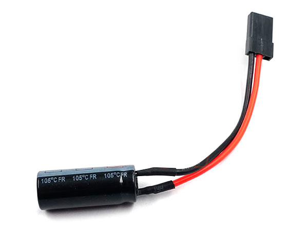 Power HD Glitch Buster Power Capacitor-Plug - Condensador Filtro para Servos - 2200 µF - 10 V - RX30