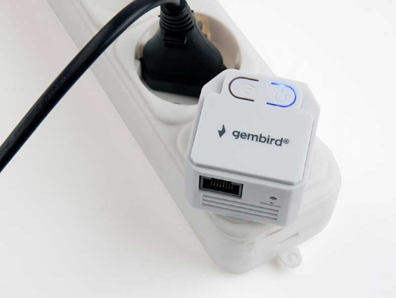 Gembird WNP-RP300-03 - WiFi - N WiFi Repeater with WPS Button - 300 Mbps