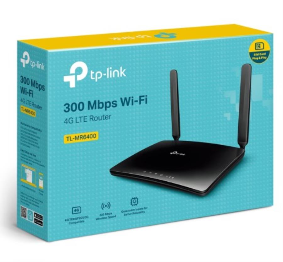 TP-Link TL-MR6400 - 4G nanoSIM WIFI router - 4 LAN ports