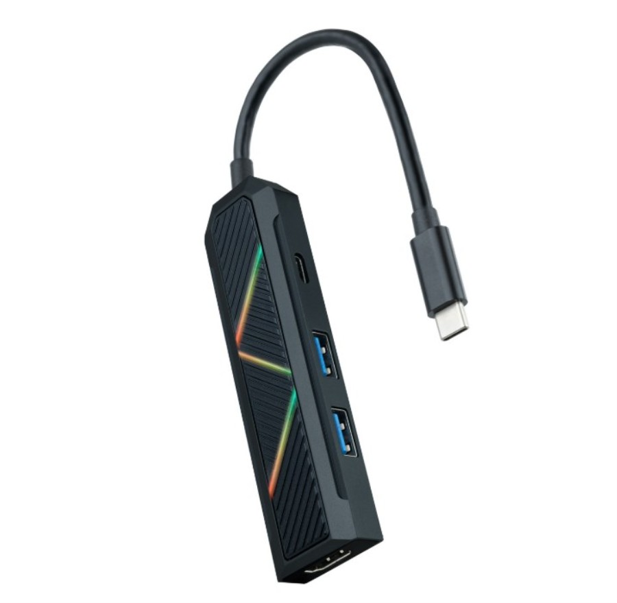 Nanocable 10.16.0401 - HUB USB 3.1 - USB-C a 2 x USB-A + HDMI + USB-C PD100W (No datos)