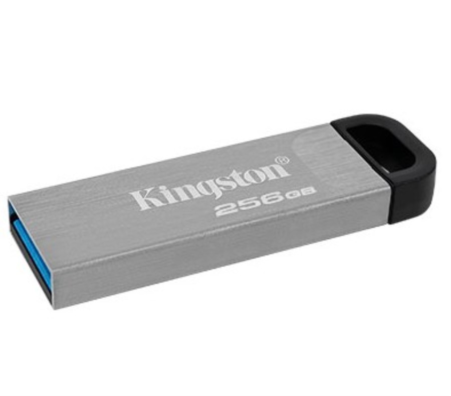 Kingston DataTraveler Kyson 256 Gb - Pendrive USB-A 3.2 Gen 1 - 256 Gb - Lectura: 200 Mb/s; Grabación: 60Mb/s - Metal - DTKN/256GB