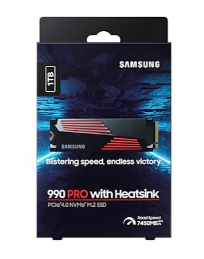 Samsung - 1TB PCIe 4.0 M.2 NVMe SSD with Heatsink - MZ-V9P1T0CW