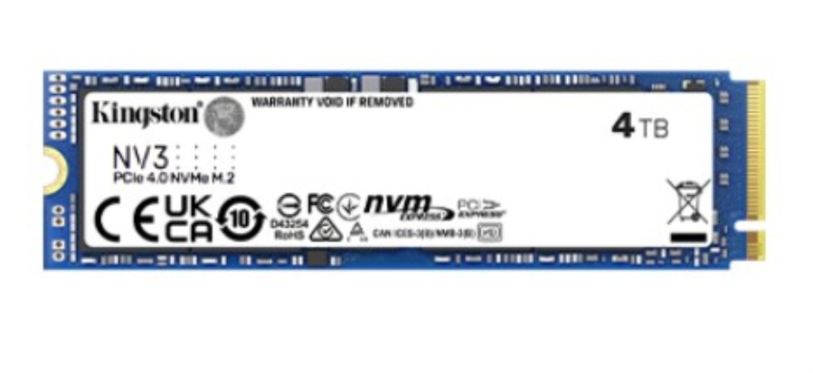 Kingston SNV3S/4000G - Disco SSD NV3 4000GB PCIe NVMe Gen 4.0