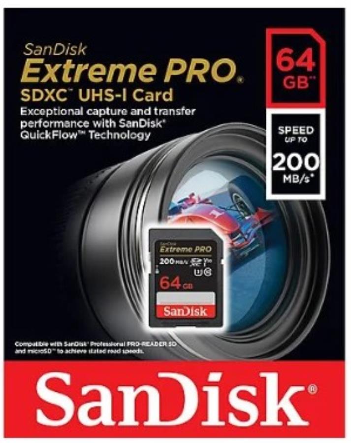 SanDisk Extreme Pro-64GB - Carte Mémoire microSDXC Haute Vitesse - 64 Go