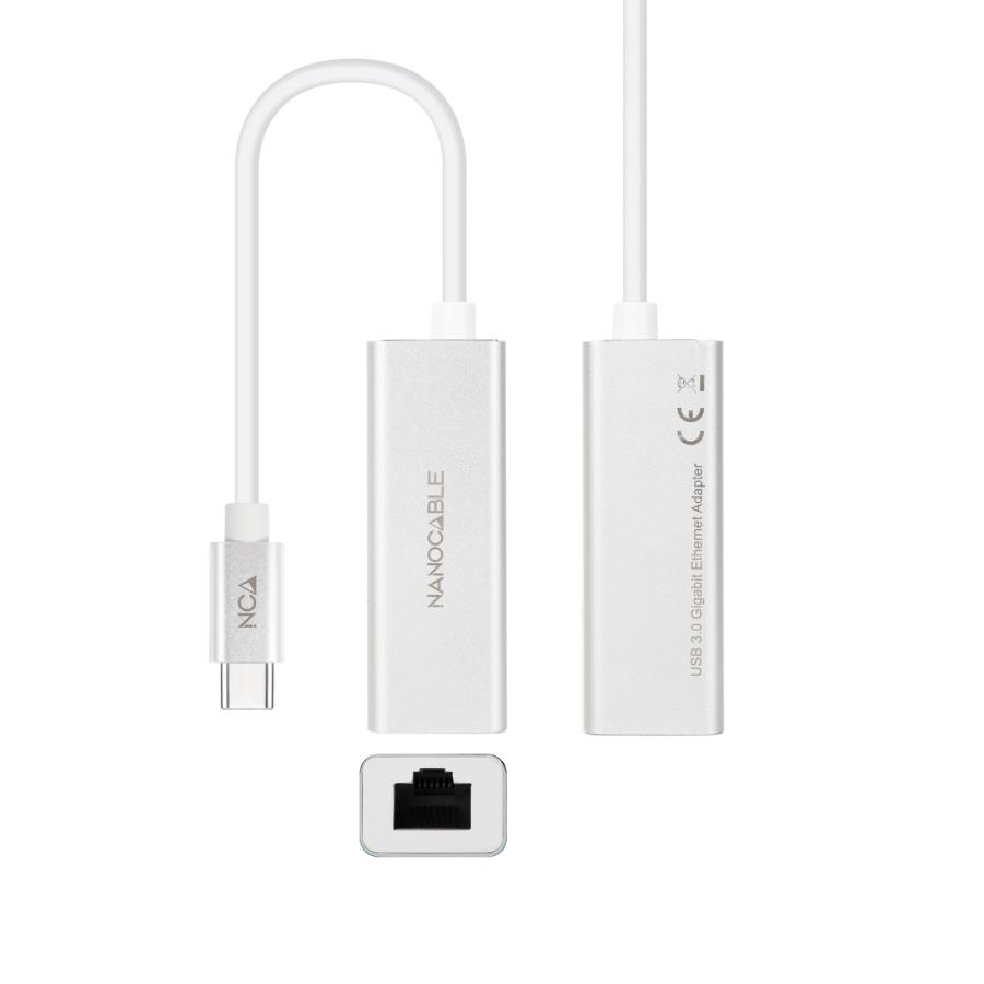 Nanocable 10.03.0402 - Carte réseau Ethernet Gigabit USB-C