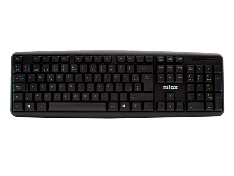 NILOX NXKBE000002 - Teclado USB preto  - PE10414038