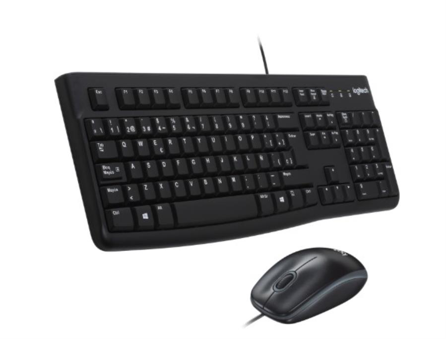 Logitech MK3120 USB - Teclado y ratón con cable USB - Negro - 920-002550