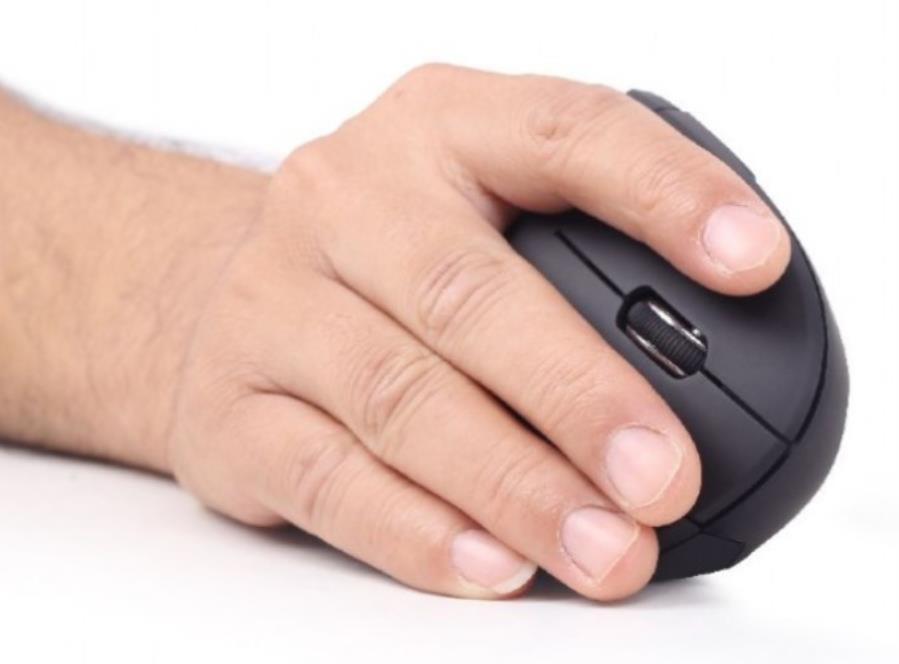 Gembird MUSW-ERGO-01 - Ratón USB ergonómico negro - 6 Botones - Inalámbrico