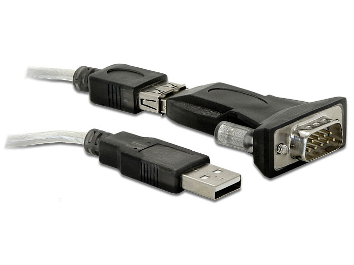 Delock 61425 - Interface de connexion série USB 2.0 Type A vers DB9 RS-232