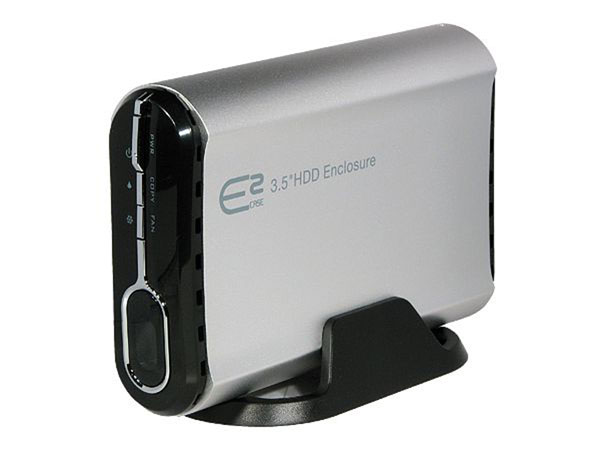 Caja Externa Aluminio 3.5" ESATA-USB para discos IDE/SATA con Ventilador -