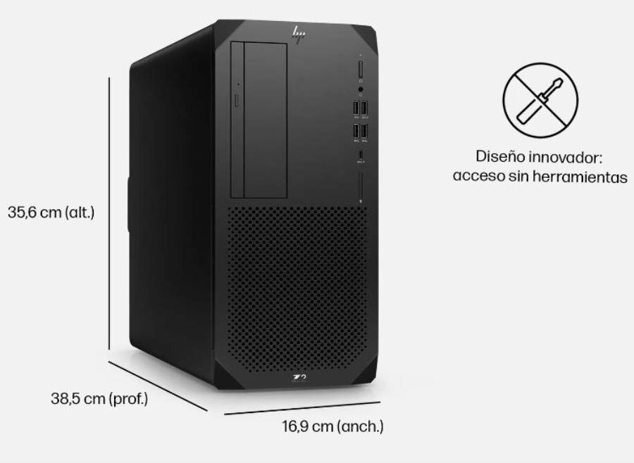 HP Z2 Torre G9 i9-14900 128 GB - 2 TB (2 x 1 TB) - Workstation - Formato torre