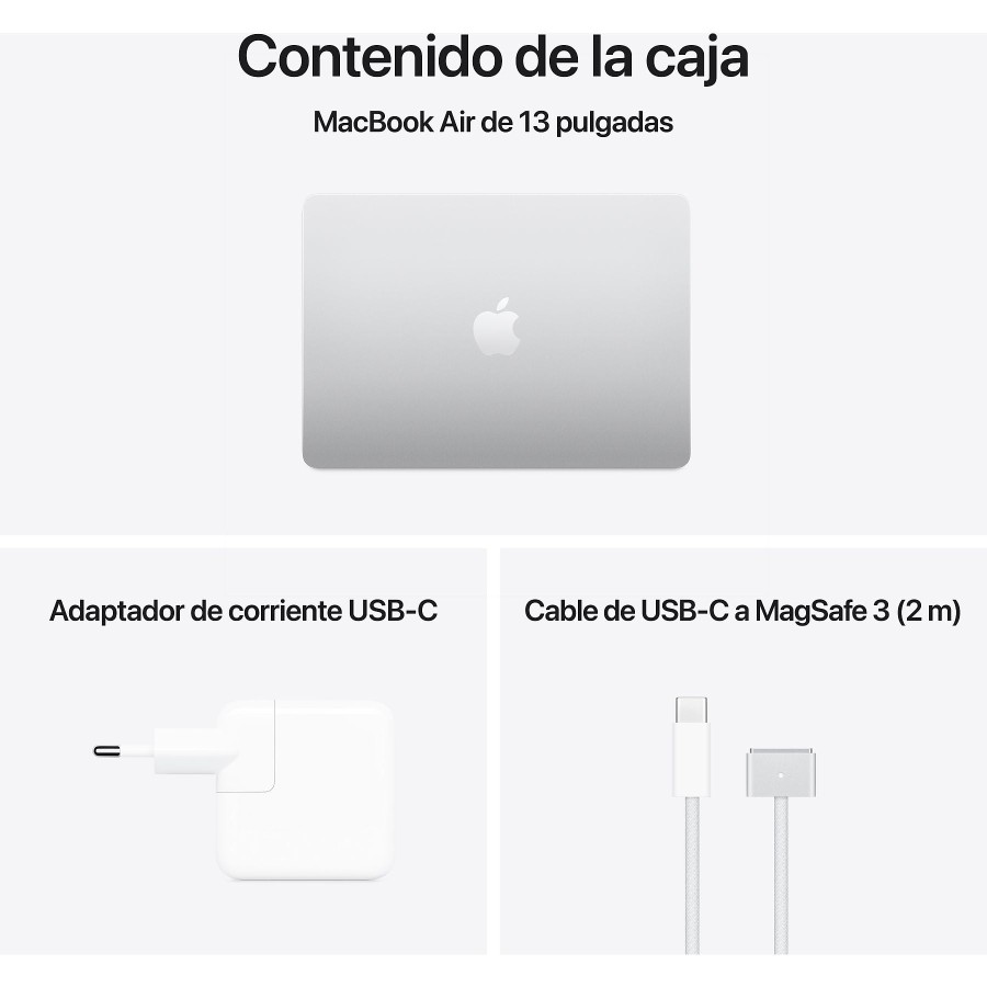 Apple MacBook Air 13.6 M4 16 GB 256 GB - P/N: MW0W3Y/A - Laptop 13,6” - Processeur M4 8 cœurs - Carte graphique 9 cœurs - 16 Go - SSD 256 Go (2025) - MW0W3Y/A