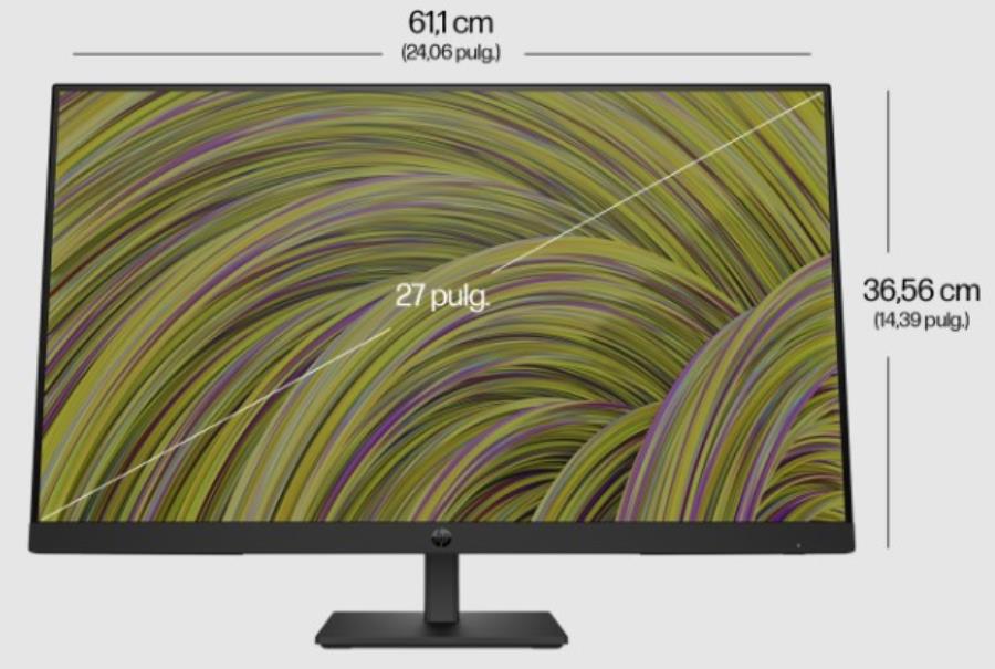 HP P27h G5 - Moniteur 27” - FHD (1920 X 1080) FULL HD - IPS - Noir - 64W41AA#ABB