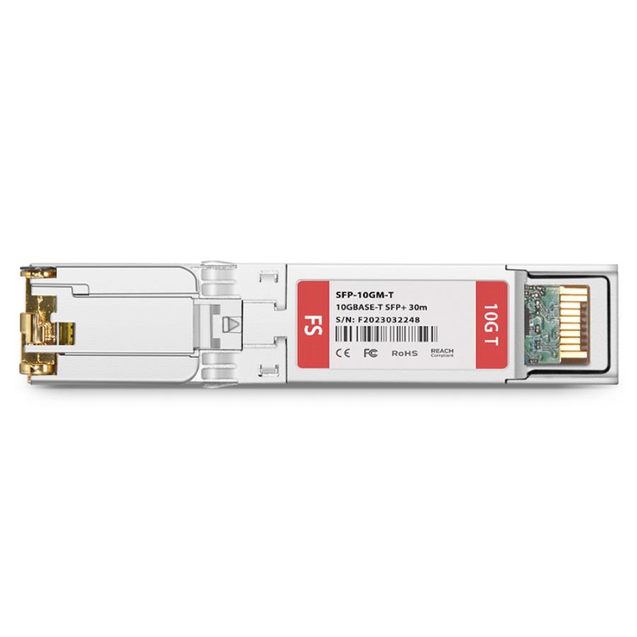 FS SFP-10GM-T - Émetteur-Récepteur 10GBase-T NBase-T SFP+ SGMII vers RJ-45 Cuivre 30 m - Générique