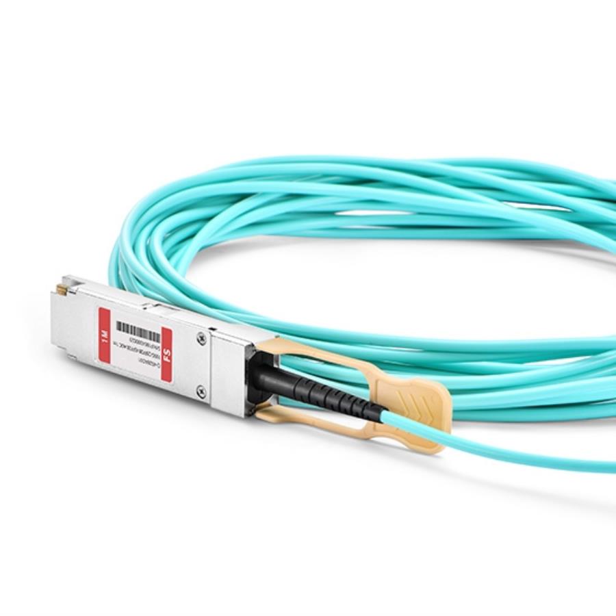 FS Q-4S28AO10 - Câble Cuivre à Connexion Directe 100 Gb QSFP28 vers 4x25Gb SFP28 - 10 m
