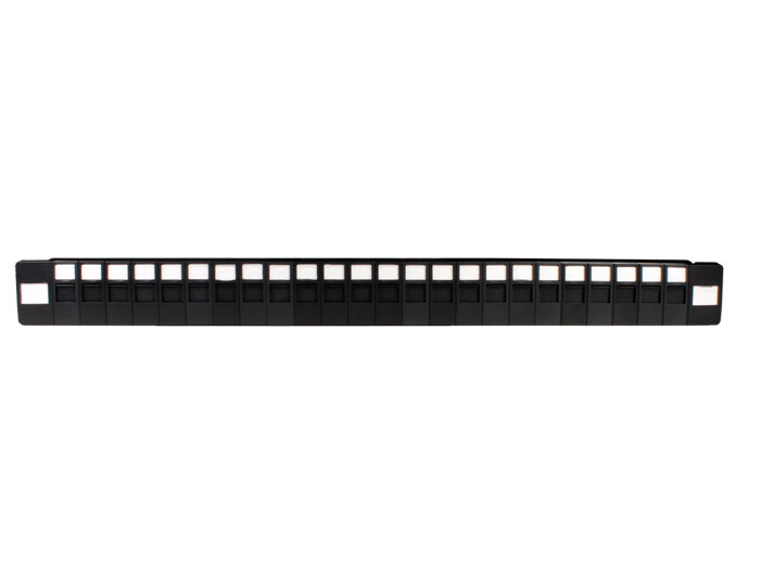 Panneau de brassage rack 1U 19” 24 ports RJ45 vides