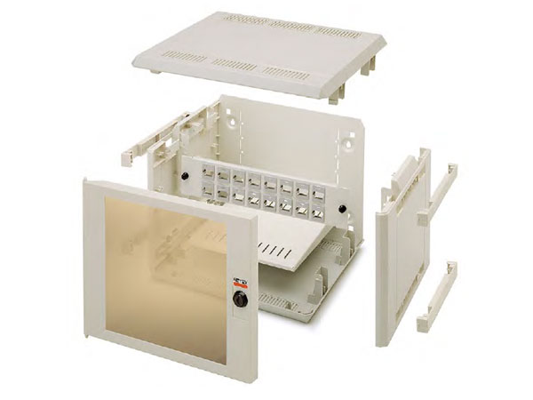 Retex Mininet - Wall-Mount Rack Enclosure Cabinet with 2 Schuko - 32240020