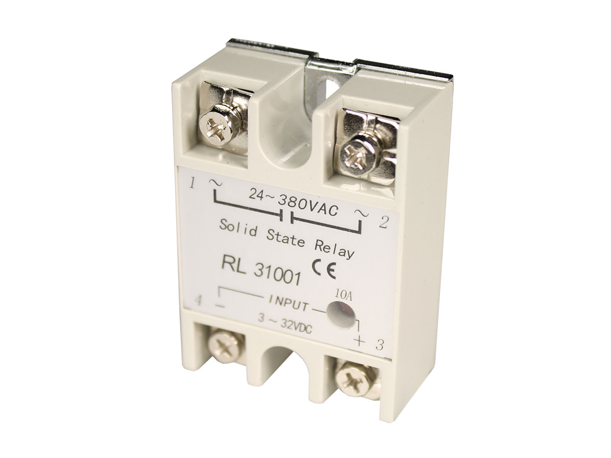 SWITCHTRONIX SSR-10DA - Relais d&aposÉtat Solide Monofasico 10 A - 24 .. 380 Vca - Activation avec Courant Continu