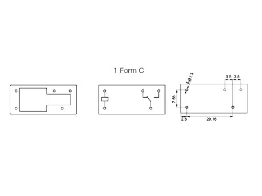 SWITCHTRONIX - Relais Conventionnel 24 Vcc SPDT 1 CO 12 A